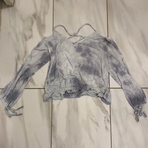 american eagle long sleeve off the shoulder